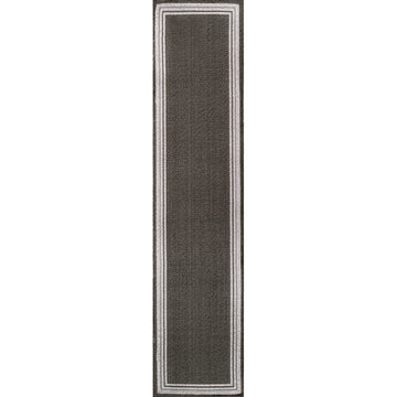 James Modern Border Stripe Indoor/outdoor Area Rug